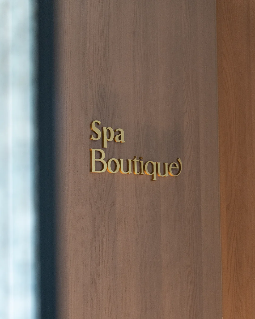 The Spa Boutique signage at Vy Boutique